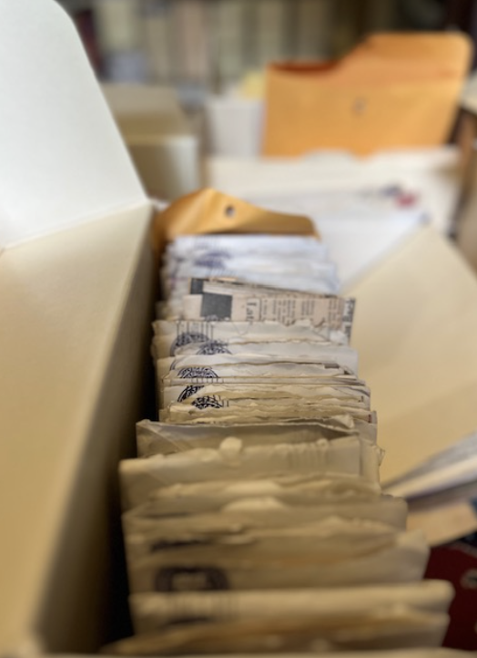 Box of letters from Normena and Gertrude's correspondence